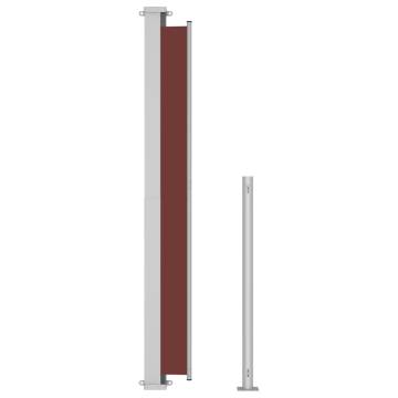 Patio Retractable Side Awning 200x500 cm - Brown | HipoMarket