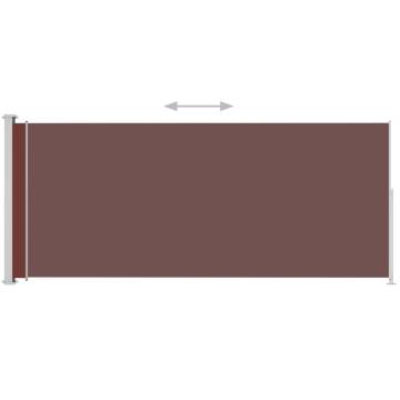 Patio Retractable Side Awning 200x500 cm - Brown | HipoMarket