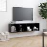 Stylish Black Book Cabinet/TV Cabinet - 143x30x36 cm