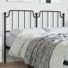 Metal Headboard Black 135 cm Colour black Size 135 cm Quantity in Package 1 