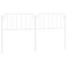 Stylish White Metal Headboard - 193 cm | Hipo Market