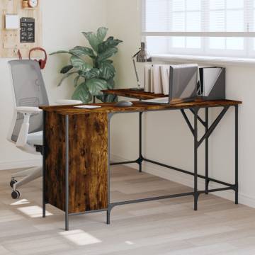 Smoked Oak Desk 141x141 cm - Stylish & Durable | Hipomarket UK