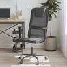 Office Chair Grey and Black Mesh Fabric and Faux Leather Colour grey and black Quantity in Package 1 