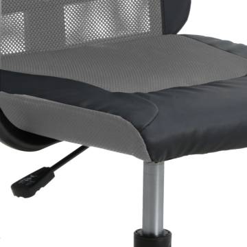 Comfortable Grey and Black Mesh Office Chair - Hipomarket