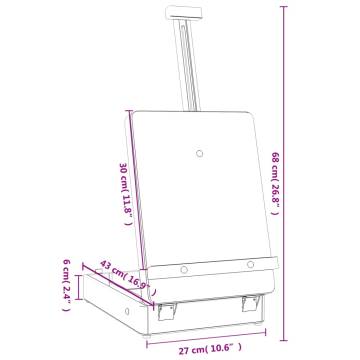 Table Easel 27x43 cm - Solid Pine Wood for Artists | HipoMarket