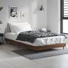 Bed Frame Brown Oak 90x200 cm Engineered Wood Colour brown oak Size 90 x 200 cm 