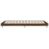 Brown Oak Bed Frame 90x200 cm - Durable Engineered Wood