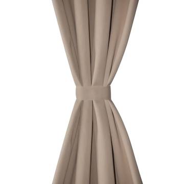 Blackout Curtains 135x175 cm Cream - 2 pcs with Eyelets