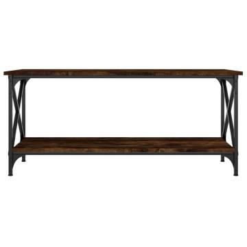 Elegant Smoked Oak Coffee Table - 100x45 cm | Hipomarket