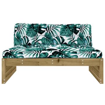 Middle Sofa 120x80 cm - Impregnated Pine Wood for Outdoors