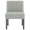 Slipper Chair Light Grey Velvet - Comfort & Style