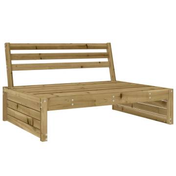 Middle Sofa 120x80 cm - Impregnated Pine Wood for Outdoors