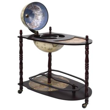 Freestanding Globe Bar - Eucalyptus Wood & Green Finish | Hipo Market