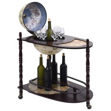 Freestanding Globe Bar - Eucalyptus Wood & Green Finish | Hipo Market