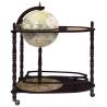 Freestanding Globe Bar - Eucalyptus Wood & Green Finish | Hipo Market