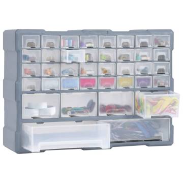 Multi-Drawer Organiser with 40 Drawers - 52x16x37.5 cm