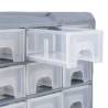 Multi-Drawer Organiser with 40 Drawers - 52x16x37.5 cm