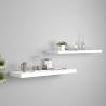 Floating Wall Shelves 2 pcs White 80x23.5x3.8 cm MDF Colour white Size 80 x 23.5 x 3.8 cm Quantity in Package 2 Number of Pieces 1 