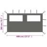 Gazebo Sidewall with Windows 4x2 m - Durable Anthracite Design