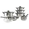 HI 12 Piece Stainless Steel Cookware Set - Durable & Efficient