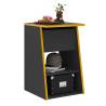 FMD Gaming Side Table - 2 Open Compartments, Anthracite