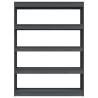 Grey Book Cabinet/Room Divider - Solid Pinewood | HipoMarket