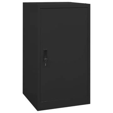 Saddle Cabinet Black 53x53x105 cm Steel - Equestrian Storage