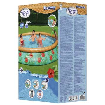 Bestway Fast Set Inflatable Paradise Palms Pool - 457x84 cm