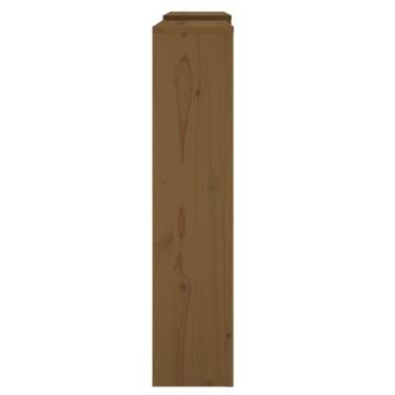 Radiator Cover Honey Brown | Solid Pine Wood 210x21x85 cm