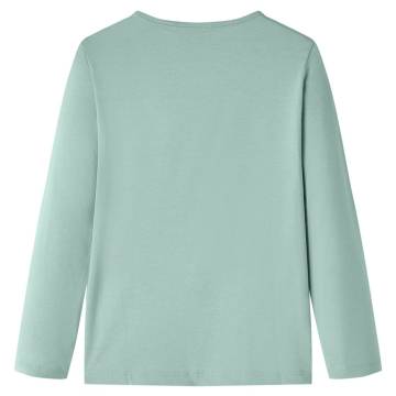 Kids' Long Sleeve T-shirt - Medium Mint 116 | HipoMarket