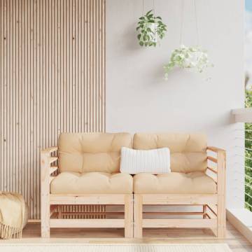 Garden Corner Sofas - Solid Wood Pine | Hipomarket UK