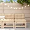 Garden Middle Sofas 2 pcs Solid Wood Pine Colour natural pine Quantity in Package 1 Model middle sofa (2 pcs) 