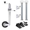 Jockey Wheel 60 mm with 2 Support Tubes and 3 Split Clamps Size 54-76 cm Quantity in Package 1 Model jockey wheel + 2 supports + 3 clamps + 2 wheel chocks 