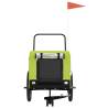 Pet Bike Trailer - Green & Black Oxford Fabric & Iron | HipoMarket