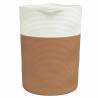 Brown & White Storage Basket - Ø49x65 cm Cotton | HipoMarket