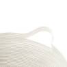 Brown & White Storage Basket - Ø49x65 cm Cotton | HipoMarket