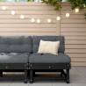 Garden Middle Sofa Black Solid Wood Pine Colour black pine Quantity in Package 1 Model middle sofa 