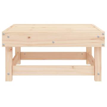 Garden Footstool Solid Wood Pine - Stylish Outdoor Comfort