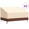 2-Seater Bench Covers 2 pcs 137x97x48/74 cm 600D Oxford Fabric Size 137 x 97 x 48/74 cm Quantity in Package 1 