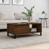 Coffee Table Brown Oak 90x50x36.5 cm Engineered Wood Colour brown oak Quantity in Package 1 