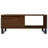 Elegant Brown Oak Coffee Table - 90x50x36.5 cm | Hipo Market