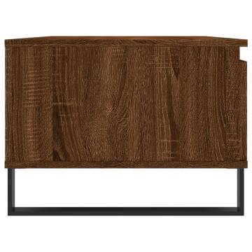 Elegant Brown Oak Coffee Table - 90x50x36.5 cm | Hipo Market