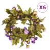 Artificial Flower Garlands 6 pcs Light Purple 215 cm Colour purple 