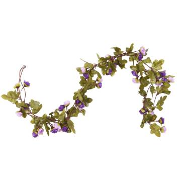 Artificial Flower Garlands - 6 pcs Light Purple 215 cm