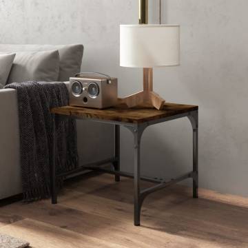 Stylish Smoked Oak Side Table - 40x40x35 cm | HipoMarket