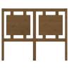 Stylish Honey Brown Bed Headboard - Solid Pine Wood