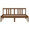 Honey Brown Solid Wood Bed Frame 140x200 cm | HipoMarket