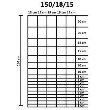 Garden Fence Galvanised Steel 50x1.5m - Durable & Versatile