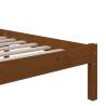 Honey Brown Solid Wood Bed Frame 140x200 cm | HipoMarket