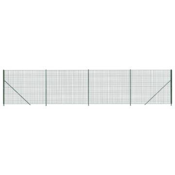 Wire Mesh Fence with Flange Green 1.8x10 m - Durable & Secure